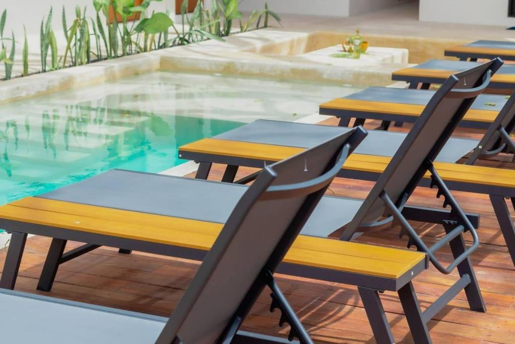 Cozy Apartment With Pool In Bacalar Center Extérieur photo
