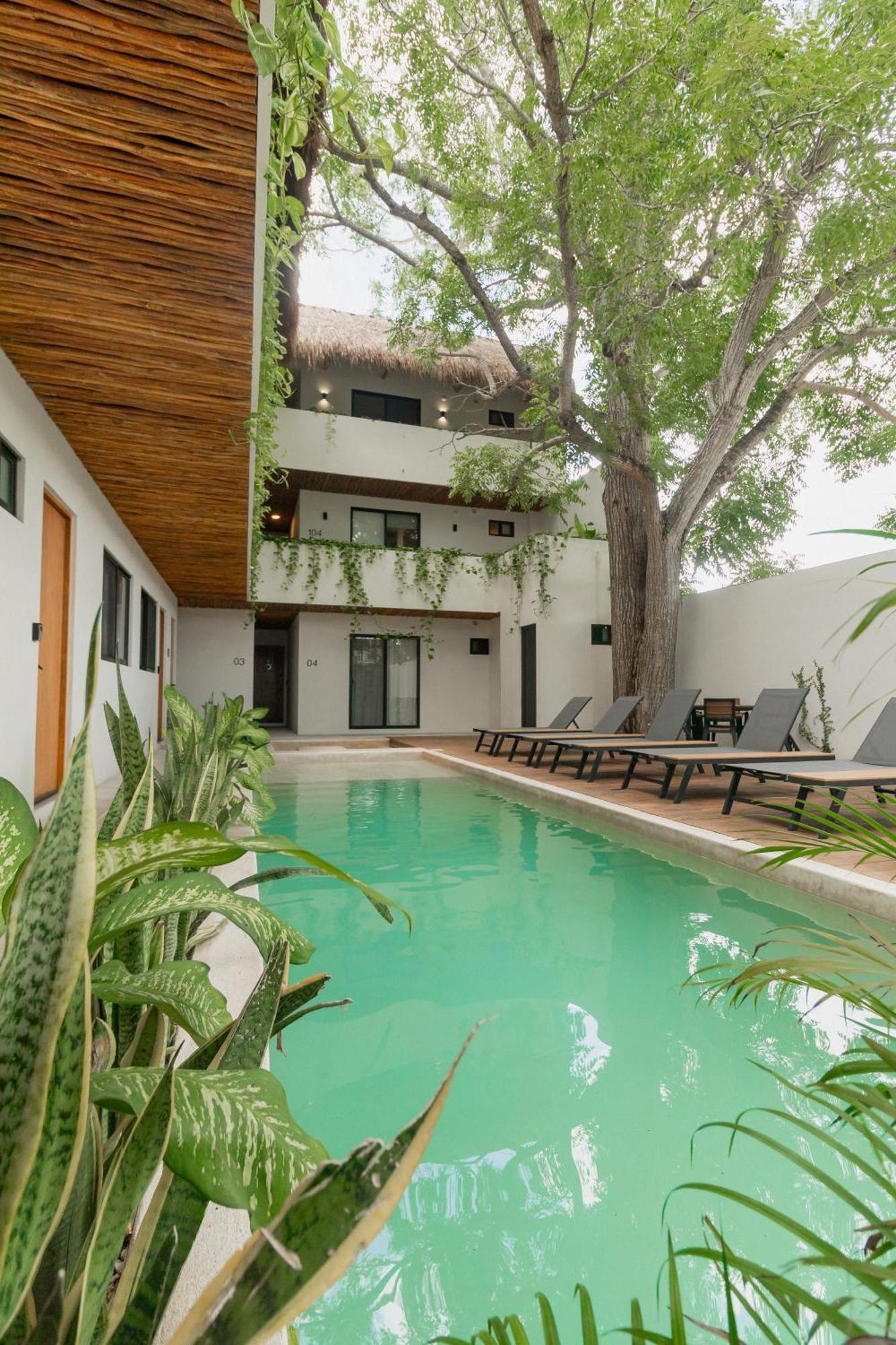 Cozy Apartment With Pool In Bacalar Center Extérieur photo